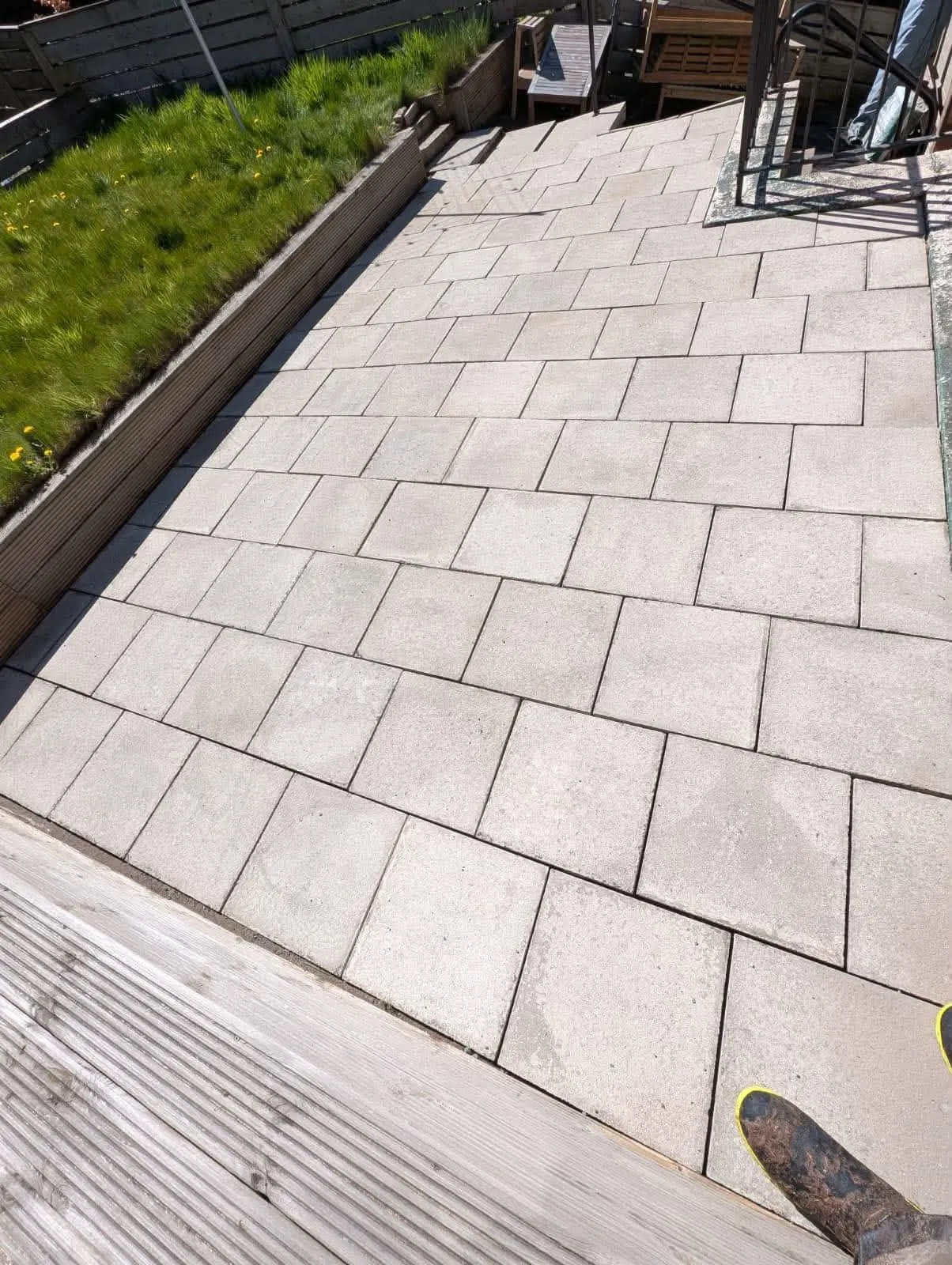 Patio after cleaning